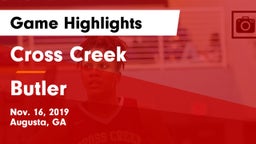 Cross Creek  vs Butler  Game Highlights - Nov. 16, 2019