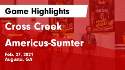 Cross Creek  vs Americus-Sumter  Game Highlights - Feb. 27, 2021