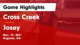 Cross Creek  vs Josey  Game Highlights - Nov. 19, 2021