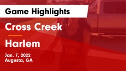Cross Creek  vs Harlem  Game Highlights - Jan. 7, 2022