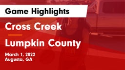 Cross Creek  vs Lumpkin County  Game Highlights - March 1, 2022