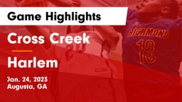Cross Creek  vs Harlem  Game Highlights - Jan. 24, 2023