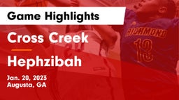 Cross Creek  vs Hephzibah  Game Highlights - Jan. 20, 2023