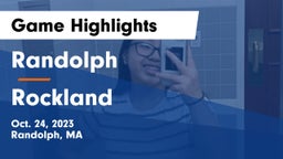 Randolph  vs Rockland   Game Highlights - Oct. 24, 2023