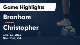 Branham  vs Christopher  Game Highlights - Jan. 26, 2023