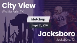 Matchup: City View High vs. Jacksboro  2018
