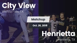 Matchup: City View High vs. Henrietta  2018