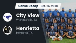 Recap: City View  vs. Henrietta  2018