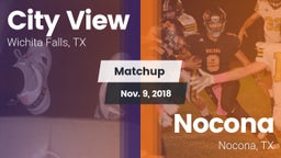 Matchup: City View High vs. Nocona  2018