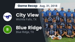 Recap: City View  vs. Blue Ridge  2018