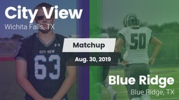 Matchup: City View High vs. Blue Ridge  2019