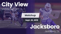 Matchup: City View High vs. Jacksboro  2019
