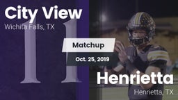 Matchup: City View High vs. Henrietta  2019
