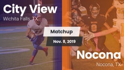 Matchup: City View High vs. Nocona  2019