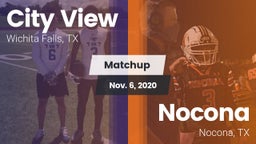 Matchup: City View High vs. Nocona  2020