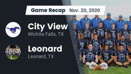 Recap: City View  vs. Leonard  2020