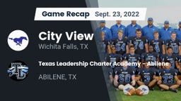 Recap: City View  vs. Texas Leadership Charter Academy - Abilene 2022