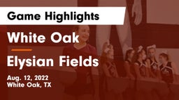 White Oak  vs Elysian Fields  Game Highlights - Aug. 12, 2022