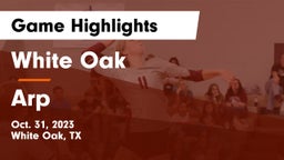 White Oak  vs Arp Game Highlights - Oct. 31, 2023