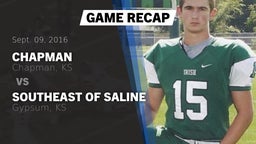Recap: Chapman  vs. Southeast of Saline  2016