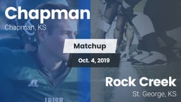 Matchup: Chapman  vs. Rock Creek  2019