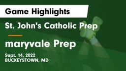 St. John's Catholic Prep  vs maryvale Prep Game Highlights - Sept. 14, 2022