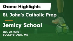 St. John's Catholic Prep  vs Jemicy School Game Highlights - Oct. 20, 2022