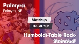 Matchup: Palmyra vs. Humboldt-Table Rock-Steinauer  2016