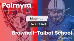 Matchup: Palmyra vs. Brownell-Talbot School 2019