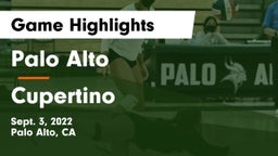 Palo Alto  vs Cupertino Game Highlights - Sept. 3, 2022