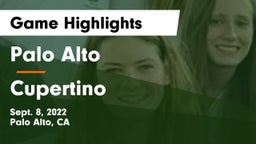 Palo Alto  vs Cupertino Game Highlights - Sept. 8, 2022