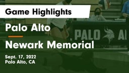 Palo Alto  vs Newark Memorial Game Highlights - Sept. 17, 2022