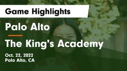 Palo Alto  vs The King's Academy  Game Highlights - Oct. 22, 2022