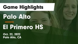 Palo Alto  vs El Primero HS Game Highlights - Oct. 22, 2022