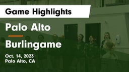 Palo Alto  vs Burlingame  Game Highlights - Oct. 14, 2023