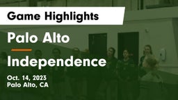 Palo Alto  vs Independence Game Highlights - Oct. 14, 2023