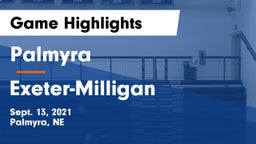 Palmyra  vs Exeter-Milligan  Game Highlights - Sept. 13, 2021