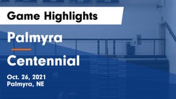Palmyra  vs Centennial  Game Highlights - Oct. 26, 2021