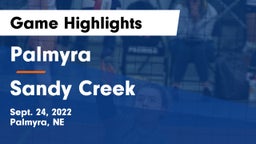 Palmyra  vs Sandy Creek  Game Highlights - Sept. 24, 2022