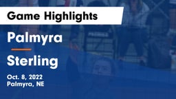 Palmyra  vs Sterling  Game Highlights - Oct. 8, 2022