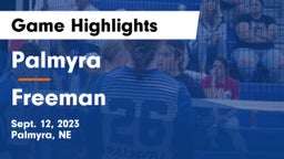 Palmyra  vs Freeman Game Highlights - Sept. 12, 2023