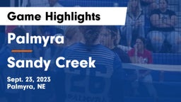 Palmyra  vs Sandy Creek  Game Highlights - Sept. 23, 2023