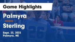 Palmyra  vs Sterling  Game Highlights - Sept. 23, 2023