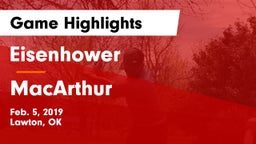 Eisenhower  vs MacArthur  Game Highlights - Feb. 5, 2019
