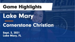 Lake Mary  vs Cornerstone Christian  Game Highlights - Sept. 3, 2021