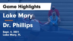 Lake Mary  vs Dr. Phillips  Game Highlights - Sept. 4, 2021