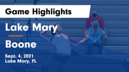 Lake Mary  vs Boone  Game Highlights - Sept. 4, 2021