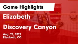 Elizabeth  vs Discovery Canyon  Game Highlights - Aug. 25, 2022
