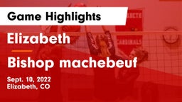 Elizabeth  vs Bishop machebeuf Game Highlights - Sept. 10, 2022
