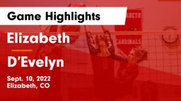 Elizabeth  vs D’Evelyn Game Highlights - Sept. 10, 2022